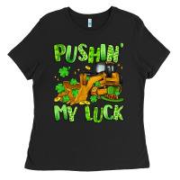 Black pushin' my luck Ladies Tee - Artiststas
