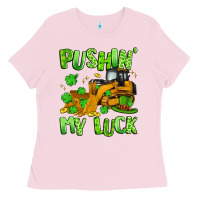 Bubblegum Pink pushin' my luck Ladies Tee - Artiststas