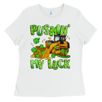 White pushin' my luck Ladies Tee - Artiststas