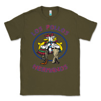 Army Green Los Pollos de Hermanos Classic Tee - linhVisuals