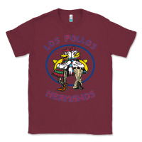 Burgundy Los Pollos de Hermanos Classic Tee - linhVisuals