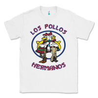 White Los Pollos de Hermanos Classic Tee - linhVisuals