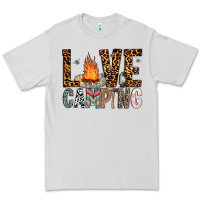 Dove Grey Love Camping Premium Tee - CowhideDigitalArt