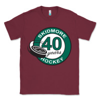 Burgundy skidmore+anniversary Classic Tee - linhVisuals