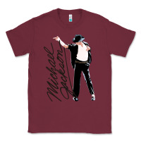Burgundy Michael Jackson Classic Tee - linhVisuals