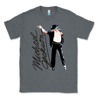 Charcoal Heather Michael Jackson Classic Tee - linhVisuals