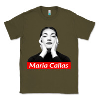 Army Green Maria Callas Classic Tee - linhVisuals