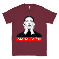 Burgundy Maria Callas Classic Tee - linhVisuals