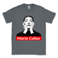 Charcoal Heather Maria Callas Classic Tee - linhVisuals