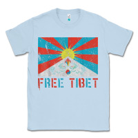 Dusty Blue free tibet Classic Tee - linhVisuals