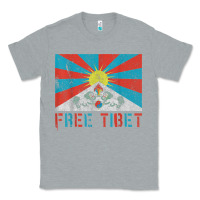 Heather Grey free tibet Classic Tee - linhVisuals