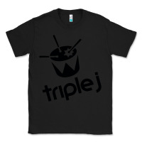 Black triple j Classic Tee - linhVisuals