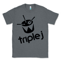 Charcoal Heather triple j Classic Tee - linhVisuals