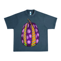 Midnight Navy watercolor halloween pumpkin Urban Heavy Tee - RanaPortraitStore