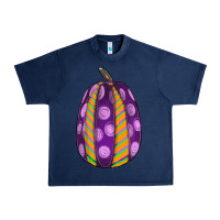 Navy watercolor halloween pumpkin Urban Heavy Tee - RanaPortraitStore