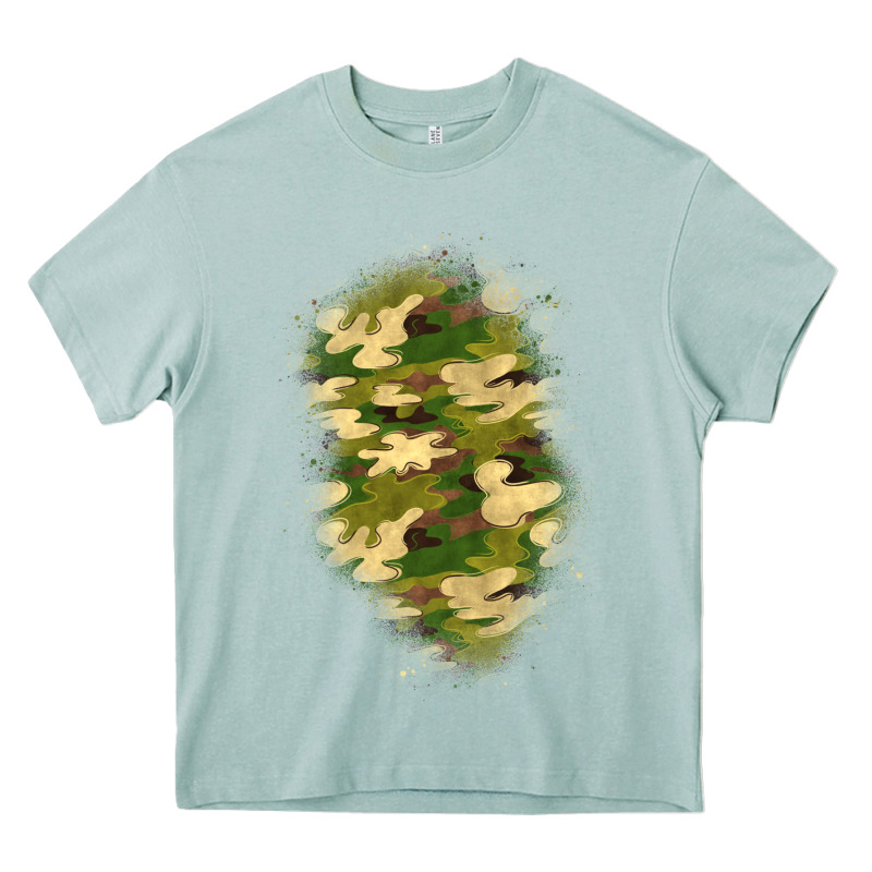 Camouflage Patch 1 Heavy Core Tee by BundleAndBundleShop | Teevron