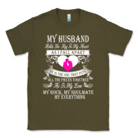 Army Green my husband holds the key to my heart Classic Tee - linhVisuals