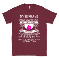 Burgundy my husband holds the key to my heart Classic Tee - linhVisuals