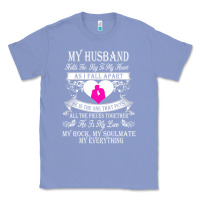 Colony Blue my husband holds the key to my heart Classic Tee - linhVisuals