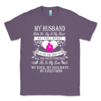Lavender my husband holds the key to my heart Classic Tee - linhVisuals