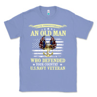 Colony Blue never underestimate an old man us navy veteran Classic Tee - linhVisuals