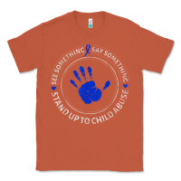 Copper see something say something child abuse awareness ribbon Classic Tee - linhVisuals