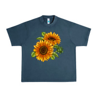 Midnight Navy Soraya Sunflower Urban Heavy Tee - LillyAllenDesigns