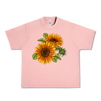 Salmon Soraya Sunflower Urban Heavy Tee - LillyAllenDesigns