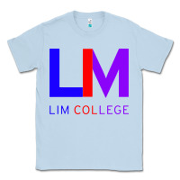 Dusty Blue lim college Classic Tee - linhVisuals
