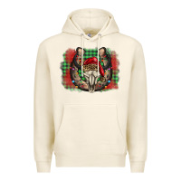 Tofu christmas horseshoe bull skull Premium Hoodie - BarkalooDesign