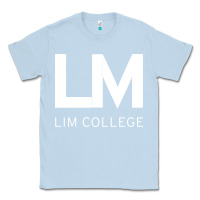 Dusty Blue lim college Classic Tee - linhVisuals