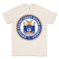 Natural United States Coast Guard Academy Classic Tee - linhVisuals