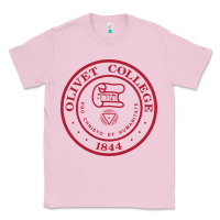 Bubblegum Pink olivet college vectorized Classic Tee - linhVisuals