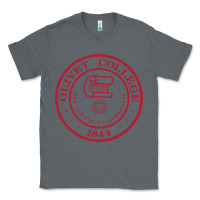 Charcoal Heather olivet college vectorized Classic Tee - linhVisuals