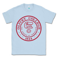Dusty Blue olivet college vectorized Classic Tee - linhVisuals