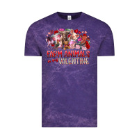 Cloud Purple farm animals is my valentine Vintage Tee - RacoonDesign