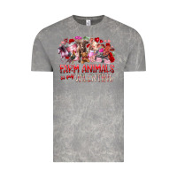 Cloud Rock farm animals is my valentine Vintage Tee - RacoonDesign