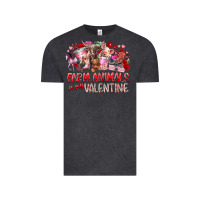 Vintage Black farm animals is my valentine Vintage Tee - RacoonDesign