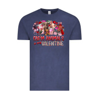 Vintage Denim farm animals is my valentine Vintage Tee - RacoonDesign