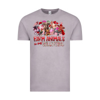 Vintage Zinc farm animals is my valentine Vintage Tee - RacoonDesign