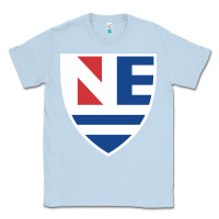 Dusty Blue new england college shield vectorized Classic Tee - linhVisuals