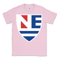 Bubblegum Pink new england college shield vectorized Classic Tee - linhVisuals