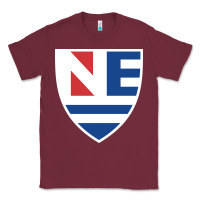 Burgundy new england college shield vectorized Classic Tee - linhVisuals
