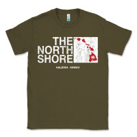 Army Green hawaii islands north shore haleiwa vintage style t shirt Classic Tee - linhVisuals