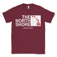 Burgundy hawaii islands north shore haleiwa vintage style t shirt Classic Tee - linhVisuals