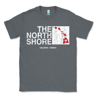 Charcoal Heather hawaii islands north shore haleiwa vintage style t shirt Classic Tee - linhVisuals
