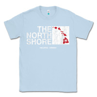 Dusty Blue hawaii islands north shore haleiwa vintage style t shirt Classic Tee - linhVisuals