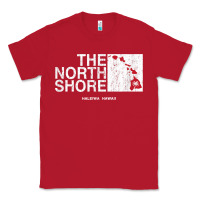 Red hawaii islands north shore haleiwa vintage style t shirt Classic Tee - linhVisuals