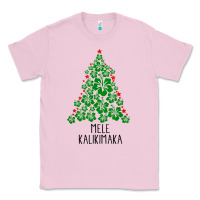 Bubblegum Pink hawaiian christmas tree mele kalikimaka hawaii tropical t shirt Classic Tee - linhVisuals