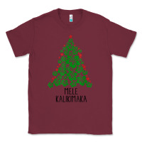 Burgundy hawaiian christmas tree mele kalikimaka hawaii tropical t shirt Classic Tee - linhVisuals